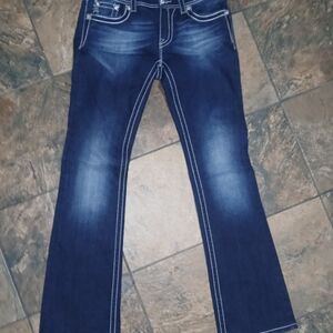Miss Me Dark Blue Flare Jeans